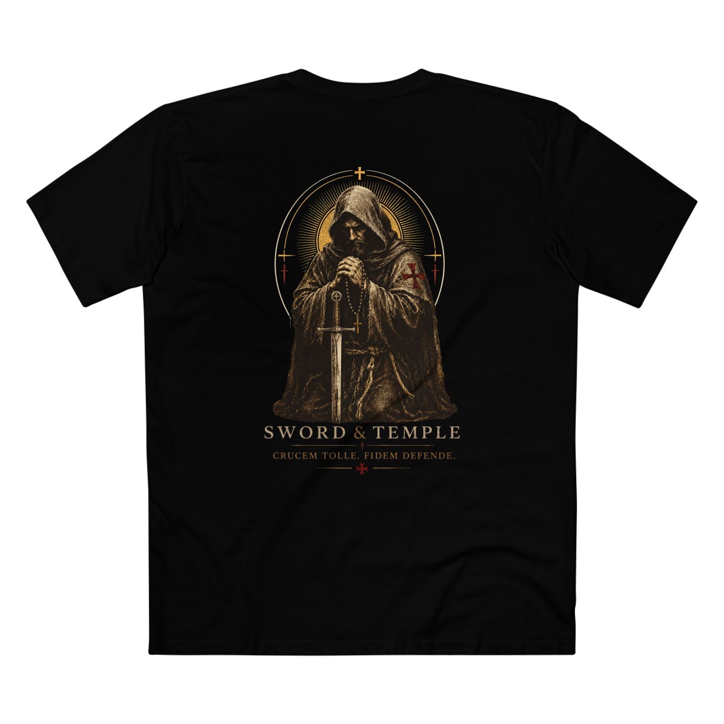 Warrior Monk Premium Tee - Christian Graphic Wear