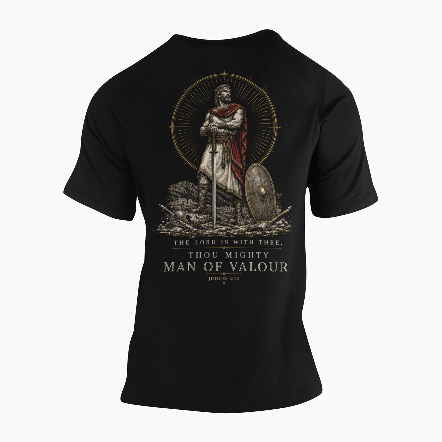 Man of Valour Premium Tee - Christian Warrior Graphic Wear