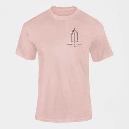 Cherry Blossom Templar Premium Tee - Christian Warrior Graphic Wear