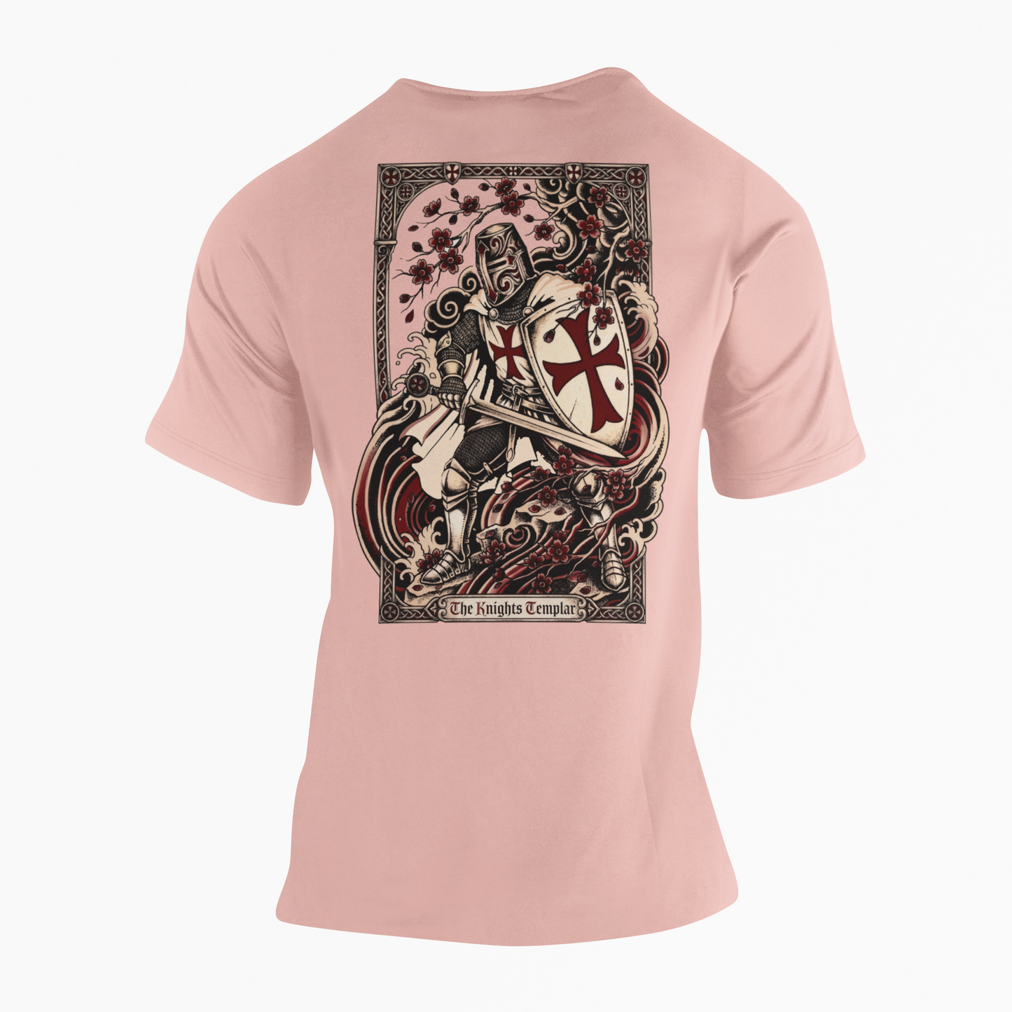 Cherry Blossom Templar Premium Tee - Christian Warrior Graphic Wear